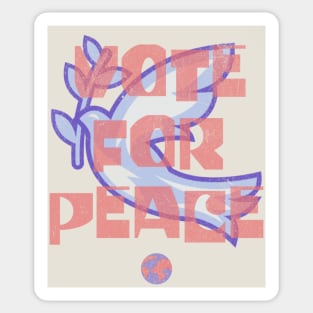 Vote for PEACE Sticker